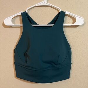 Lululemon Athletica Wunder Train Longline Sports Bra - Green Jasper